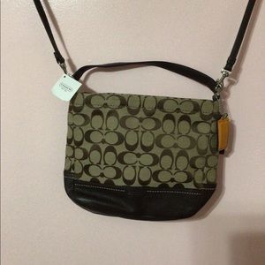 Vintage, Coach shoulder bag, with leather strap, new never used